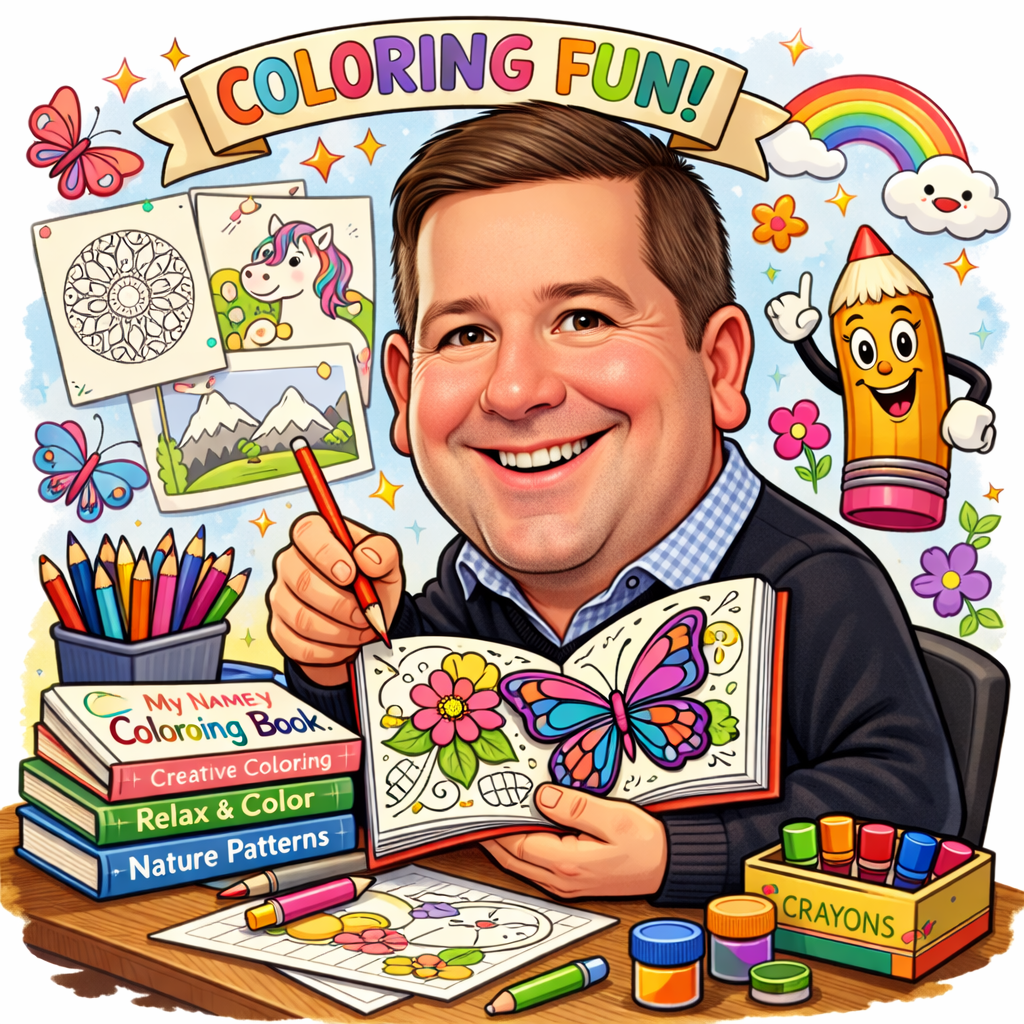 Colouring books for adults and kids - Jeds Colouring Books